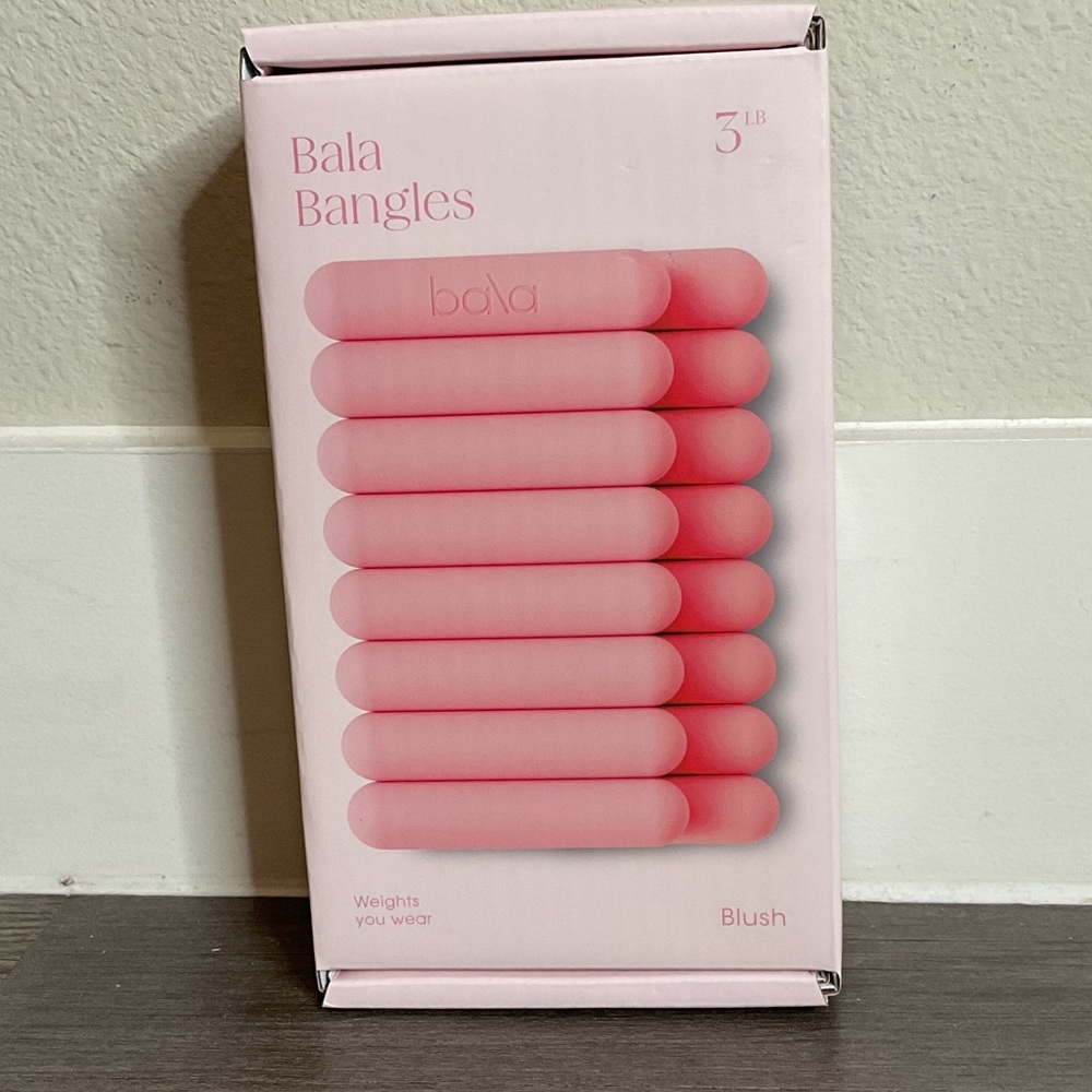 NWT 3lb Bala Bangles Arm/Ankle Weights in Blush
